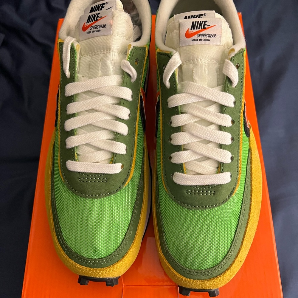 Nike X Sacai Waffle LD Green Gusto size 9US Mens worn once! Mint condition! - Picture 2 of 11
